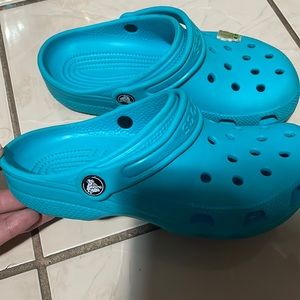 Blue crocs